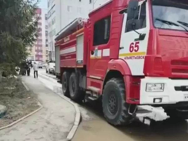 Фото к материалу: На химзаводе Нижнекамска произошел пожар