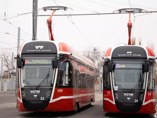 Фото к материалу: После атаки БПЛА в Таганроге изменилось движение трамваев