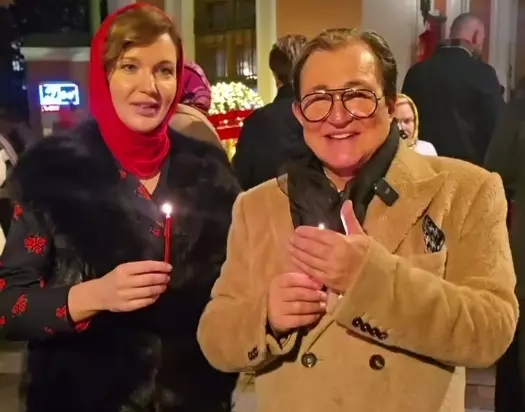 Шоумен Дмитрий Дибров встречал Пасху с новой возлюбленной