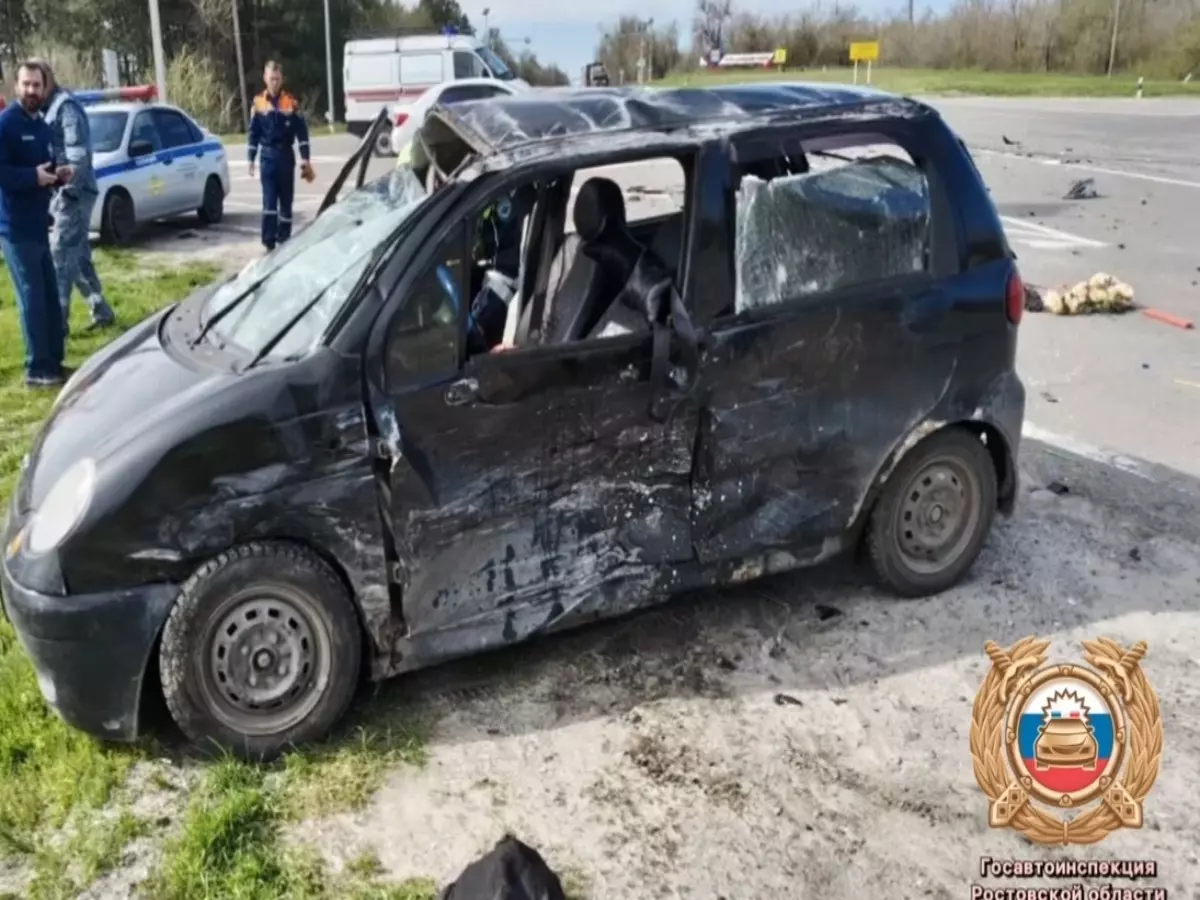 В Ростовской области годовалый ребенок и мужчина пострадали в аварии на трассе