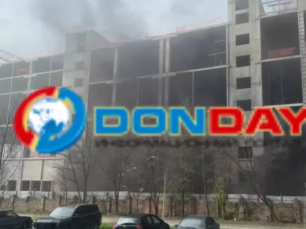 Фото к материалу: Ростовчане сообщают о крупном пожаре на стройке в Александровке