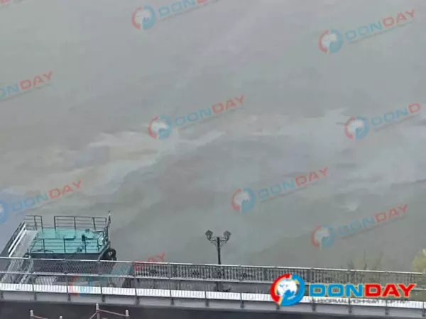 Фото к материалу: В Минприроды прокомментировали масляное пятно в реке Дон в Ростове