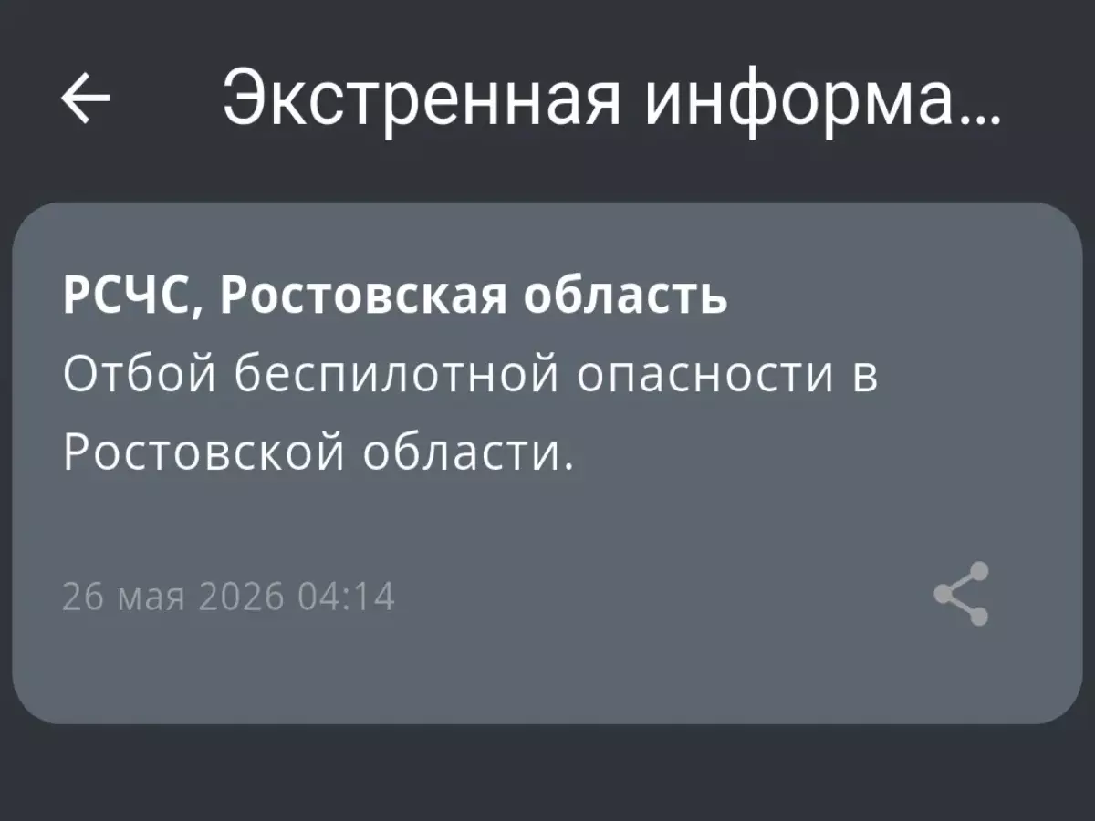 В Ростовской области сняли режим по беспилотной опасности утром 26 мая