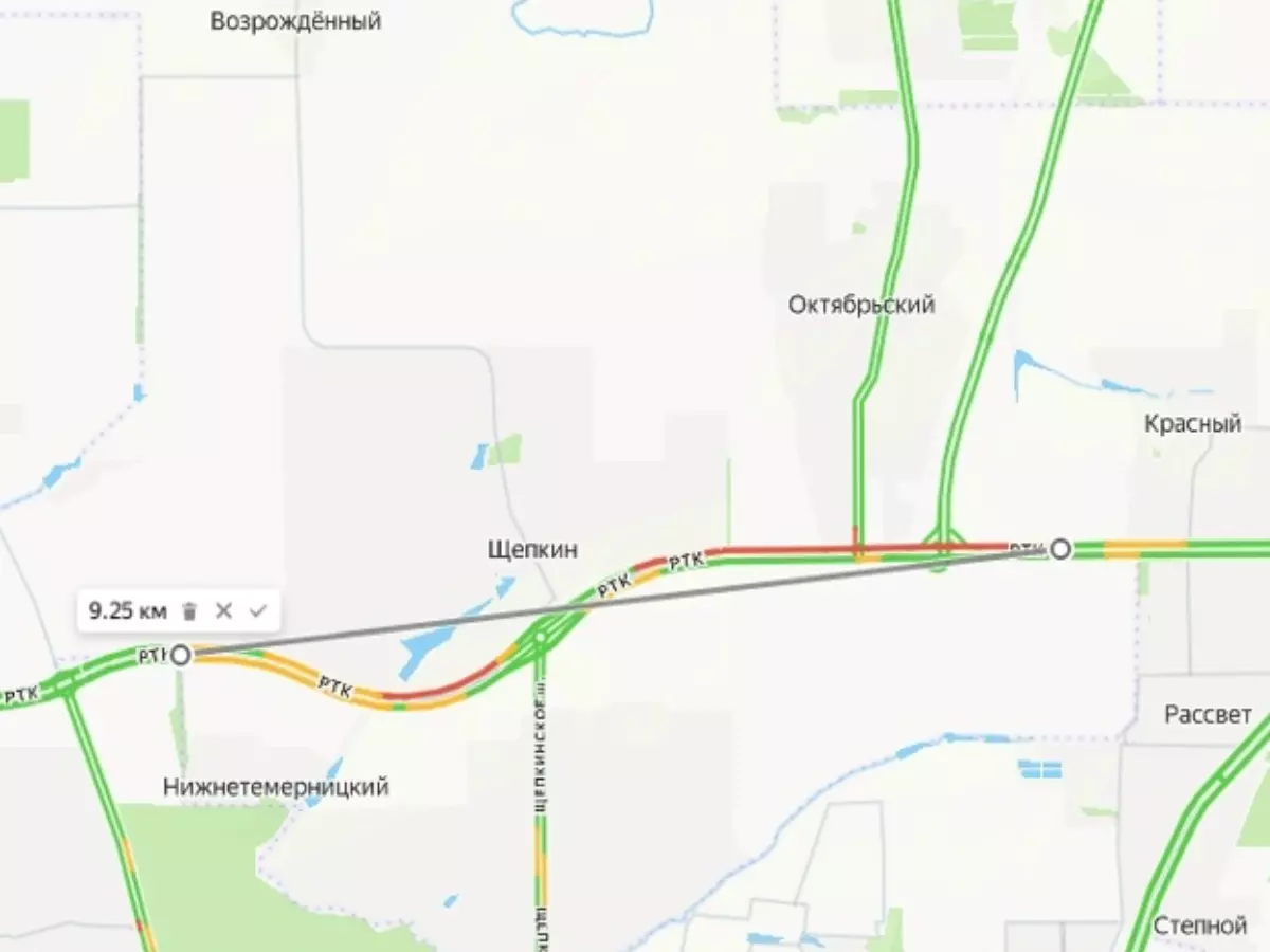 На северном обходе Ростова образовалась 10-километровая пробка